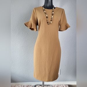 Calvin Klein Dress, size 10,  Brown color